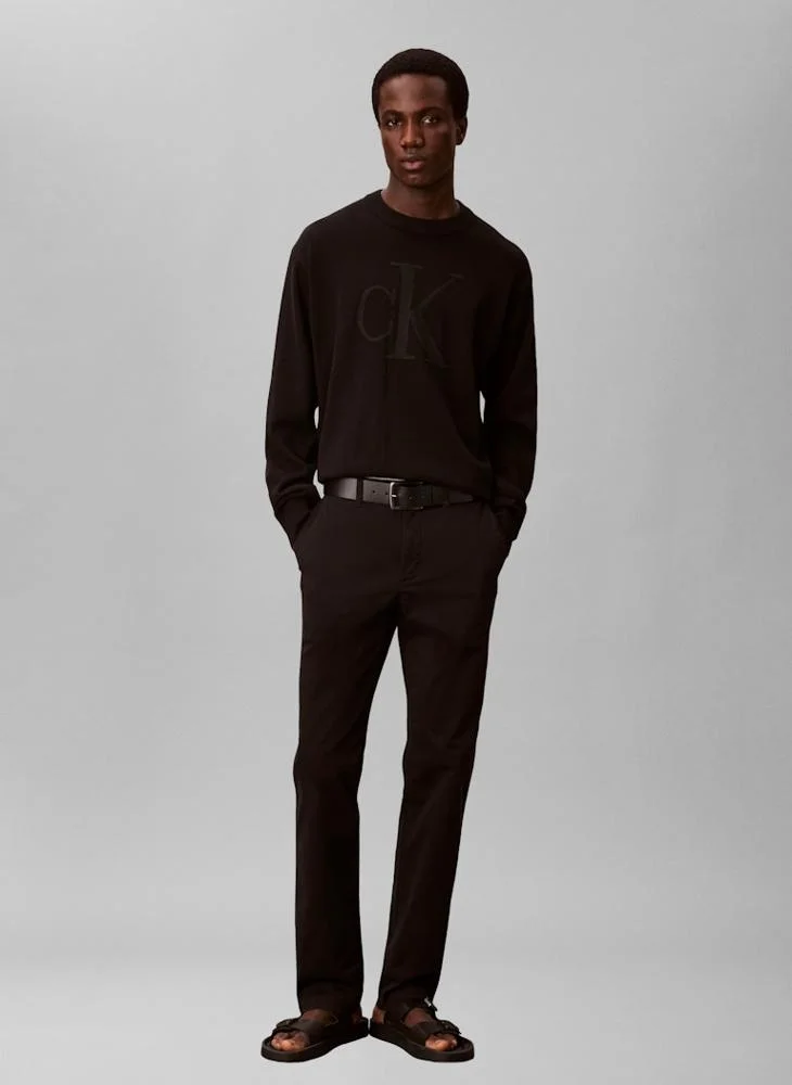 Calvin Klein Jeans  Slim Fit Buttoned Chinos for Men | Best Price UAE